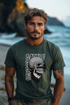 Battle Schools Graphic T-Shirts - Bold Skull Helmet Design for Urban Streetwear