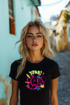 Crazy Urban style Print Woman T-Shirt Garment-Dyed